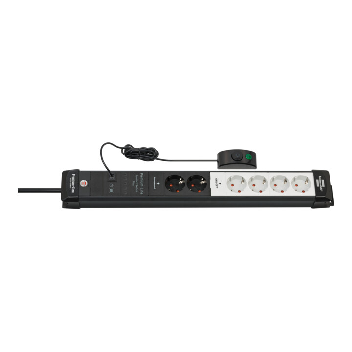 Brennenstuhl Premium-Line Comfort Switch Plus Steckdosenleiste 6-fach (1951560103)