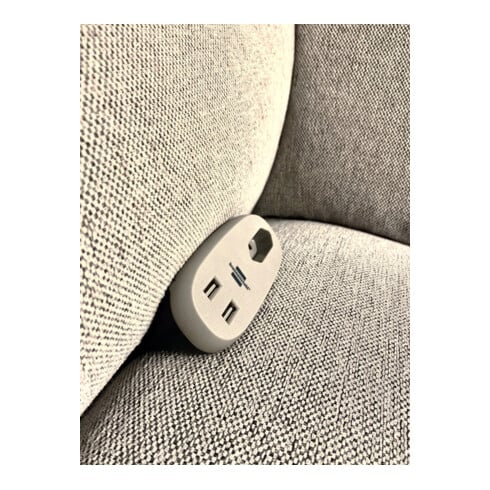 Brennenstuhl Presa da divano ®estilo con funzione di ricarica, 1xpresa euro e 2x caricatore USB