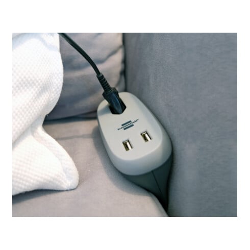 Brennenstuhl Presa da divano ®estilo con funzione di ricarica, 1xpresa euro e 2x caricatore USB