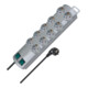 Brennenstuhl Presa multipla a 10 vie Primera-Line, argento, 2m, 5 vie commutabili-1