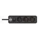 Brennenstuhl Presa multipla a 3 vie Ecolor, nera, 1,5m, H05VV-F 3G1,5-4