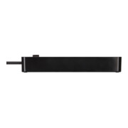 Brennenstuhl Presa multipla a 5 vie Ecolor, nera, 1,5m, H05VV-F 3G1,5-5