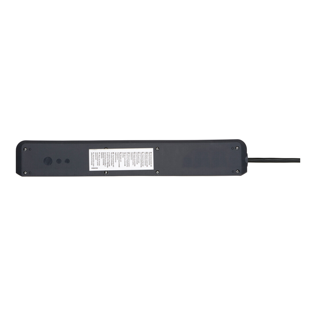 Brennenstuhl Presa multipla a 6 vie Eco-Line 4.500A, nera, 1,5m