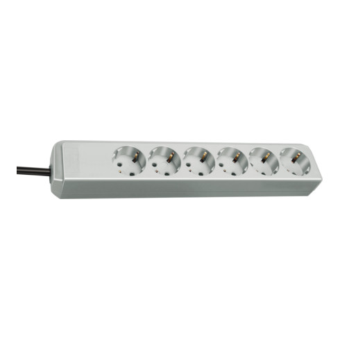 Brennenstuhl Presa multipla a 6 vie Eco-Line grigio chiaro, 1,5m