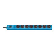 Brennenstuhl Presa multipla a 8 vie con protezione da sovratensione 19.500A, blu, 2m, H05VV-F 3G1,5