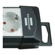 Brennenstuhl Presa multipla a 8 vie Premium-Line, nero chiaro, 5m-5