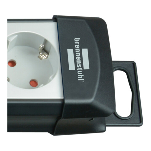Brennenstuhl Presa multipla a 8 vie Premium-Line, nero chiaro, 5m
