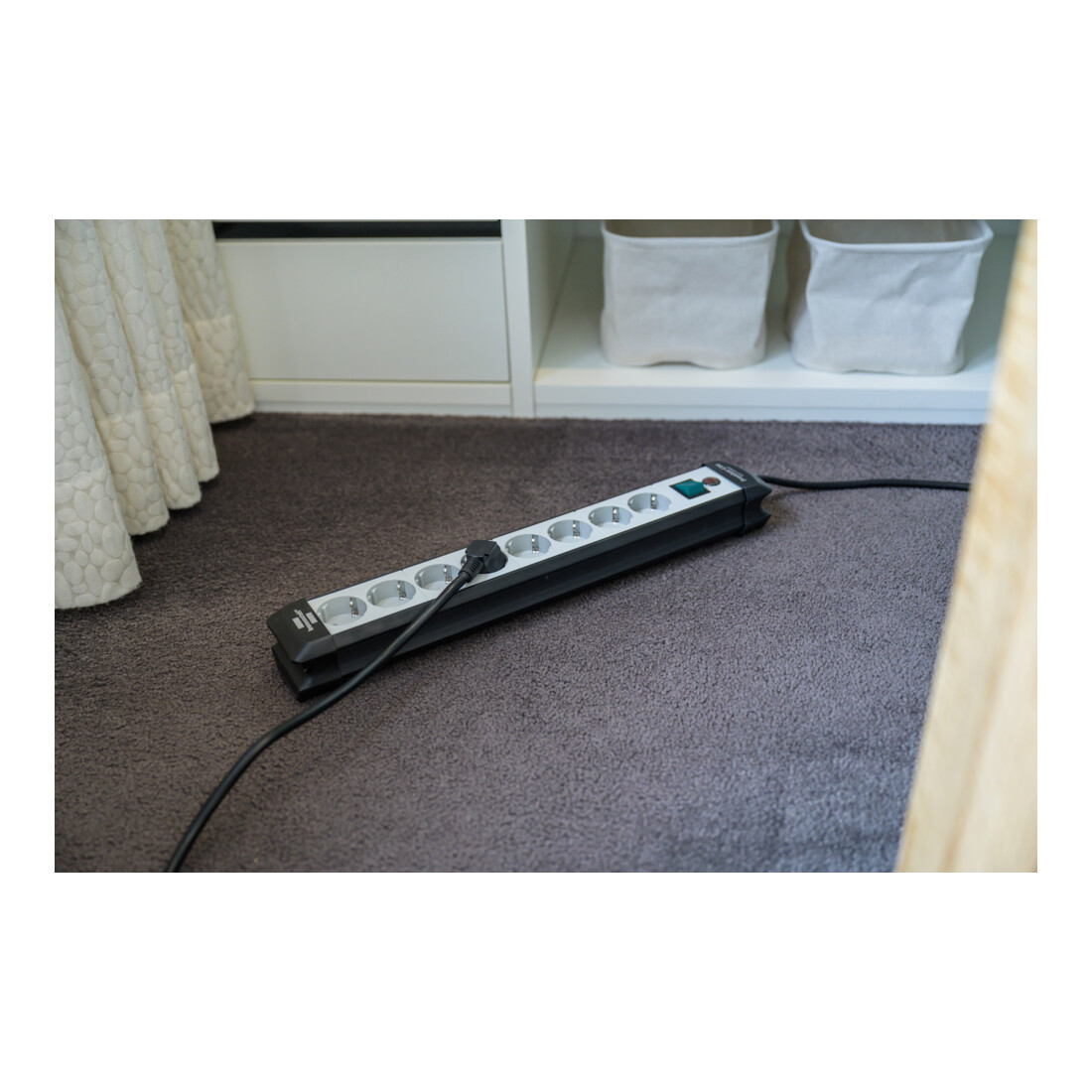 Brennenstuhl Presa multipla a 8 vie Premium-Line, nero chiaro, 5m