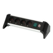 Brennenstuhl Presa multipla Alu-Office-Line a 4 vie, 1,8m H05VV-F 3G1,5-4