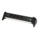 Brennenstuhl Presa multipla Alu-Office-Line a 4 vie, con funzione di ricarica USB, 1,8m H05VV-F 3G1.5-5