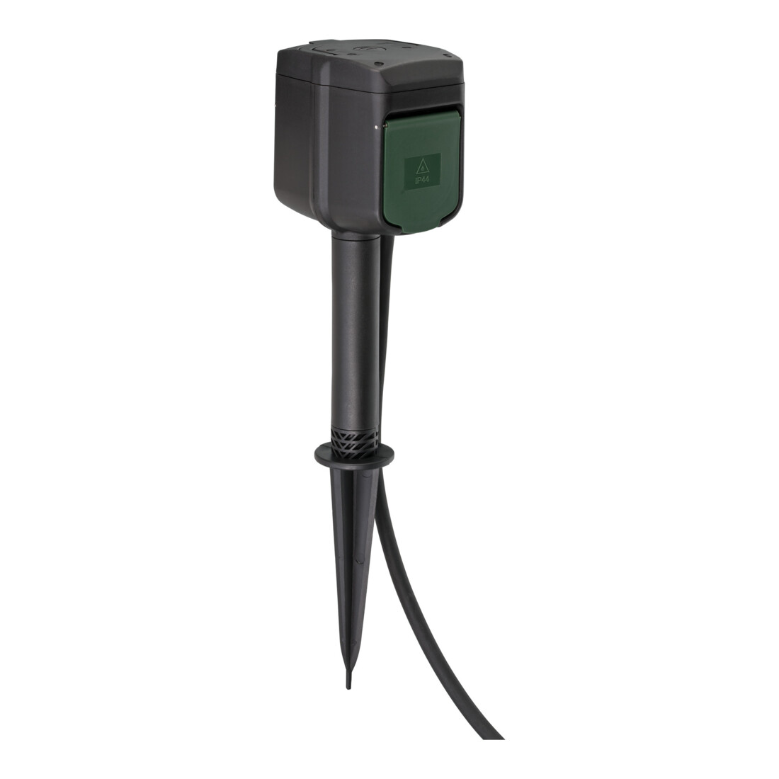 Brennenstuhl Presa multipla da giardino a 2 vie ®Connect WIFI con picchetto di terra e piastra di montaggio IP44, 3m H07RN-F3G1,5