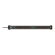 Brennenstuhl Presa multipla Premium-Alu-Line a 12 vie, 3m H05VV-F 3G1,5 2x 6-prese prese commutabili-5