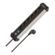 Brennenstuhl Presa multipla Premium-Alu-Line a 6 vie, con interruttore, 3m, H05VV-F 3G1,5-1