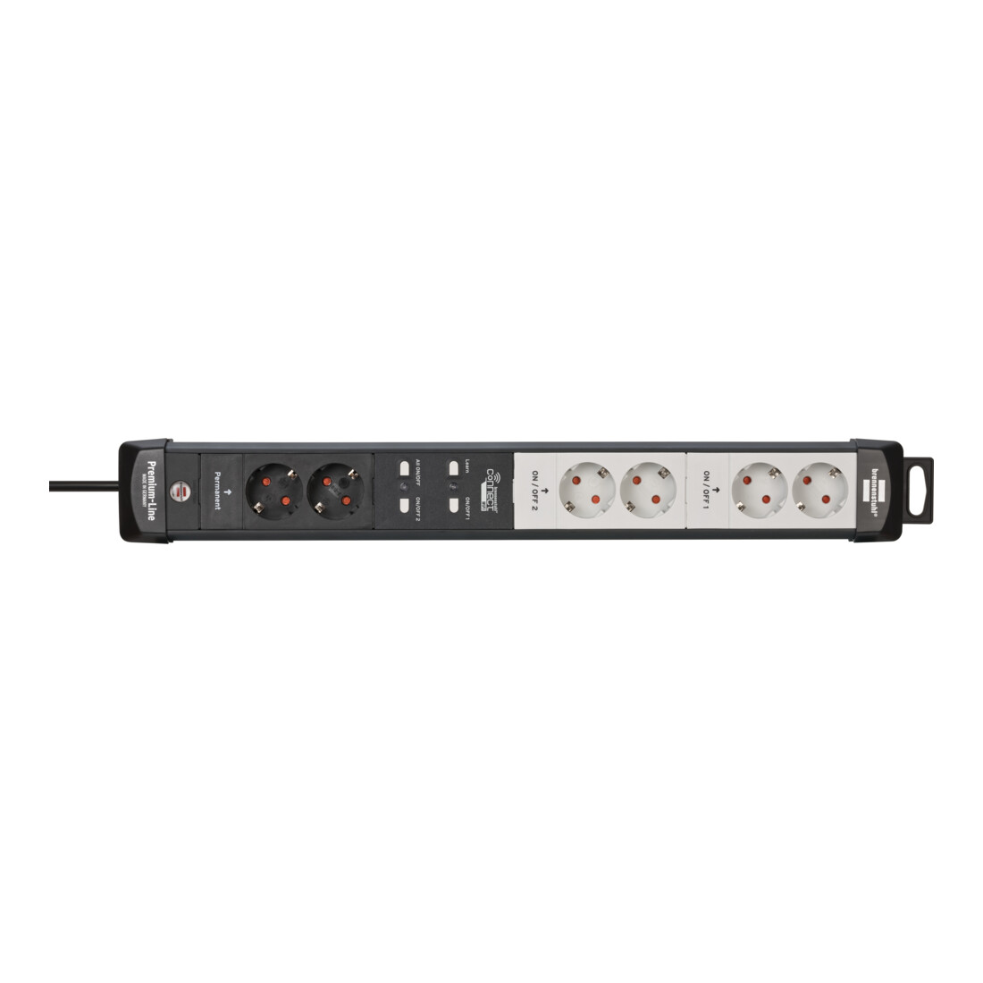 Brennenstuhl Presa multipla ®Connect Premium-Line WiFi, nero-grigio chiaro, 3m H05VV-F 3G1,5