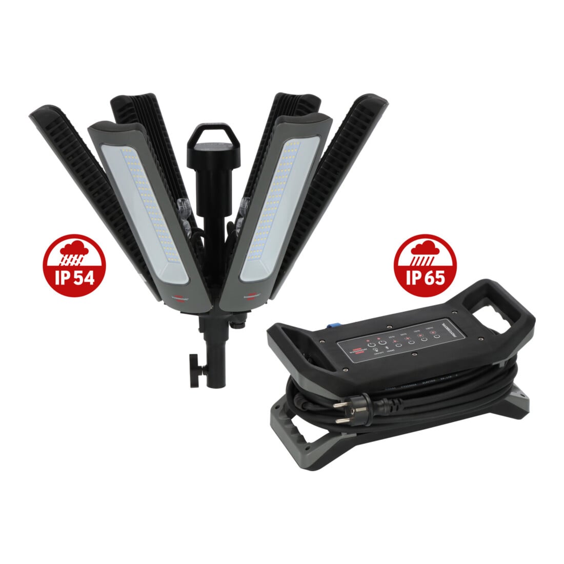 Brennenstuhl Professional 360° LED Straler R42050 BT, 6,7m H07RN-F 3G1,0 + 3,3m H05RN-F 3G1,0, 42000lm