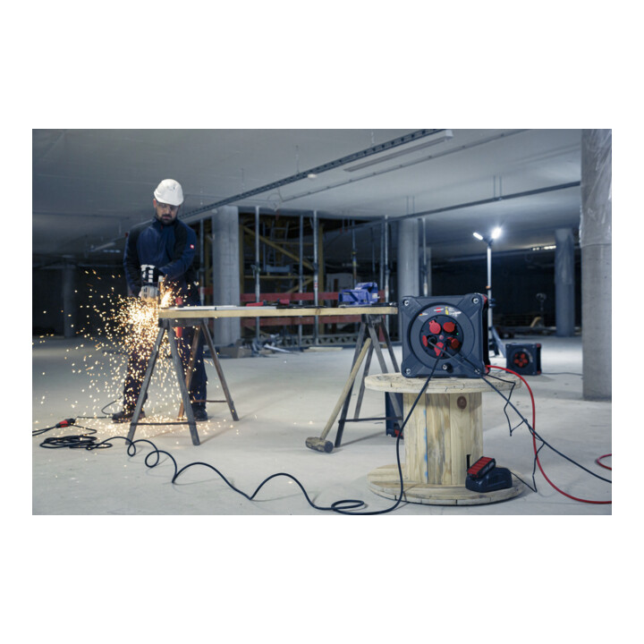 Brennenstuhl Professional Baustellen-Kabeltrommel KA 3210 5 IP44, 33m H07BQ-F 3G2,5