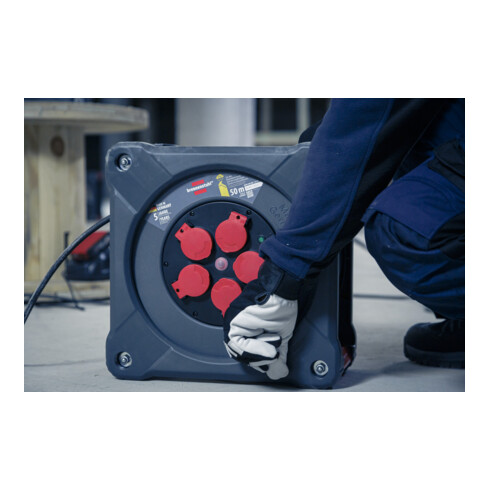Brennenstuhl Professional Baustellen-Kabeltrommel KA 5100 5 IP44, 50m H07RN-F 3G1,5