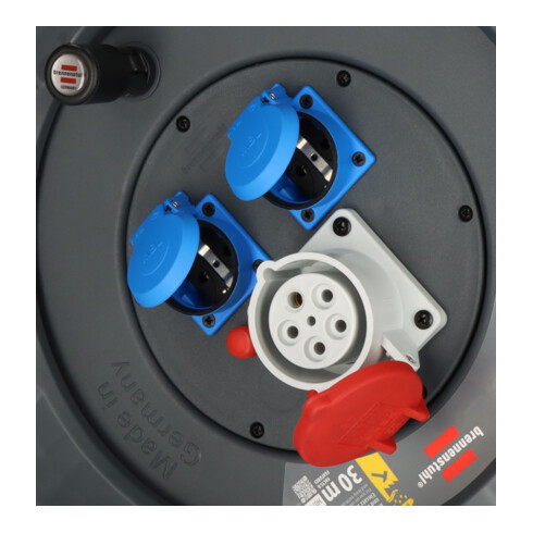 Brennenstuhl Professional CEE-Kabeltrommel KD 3200 C1 IP44 30m H07RN-F 5G2,5