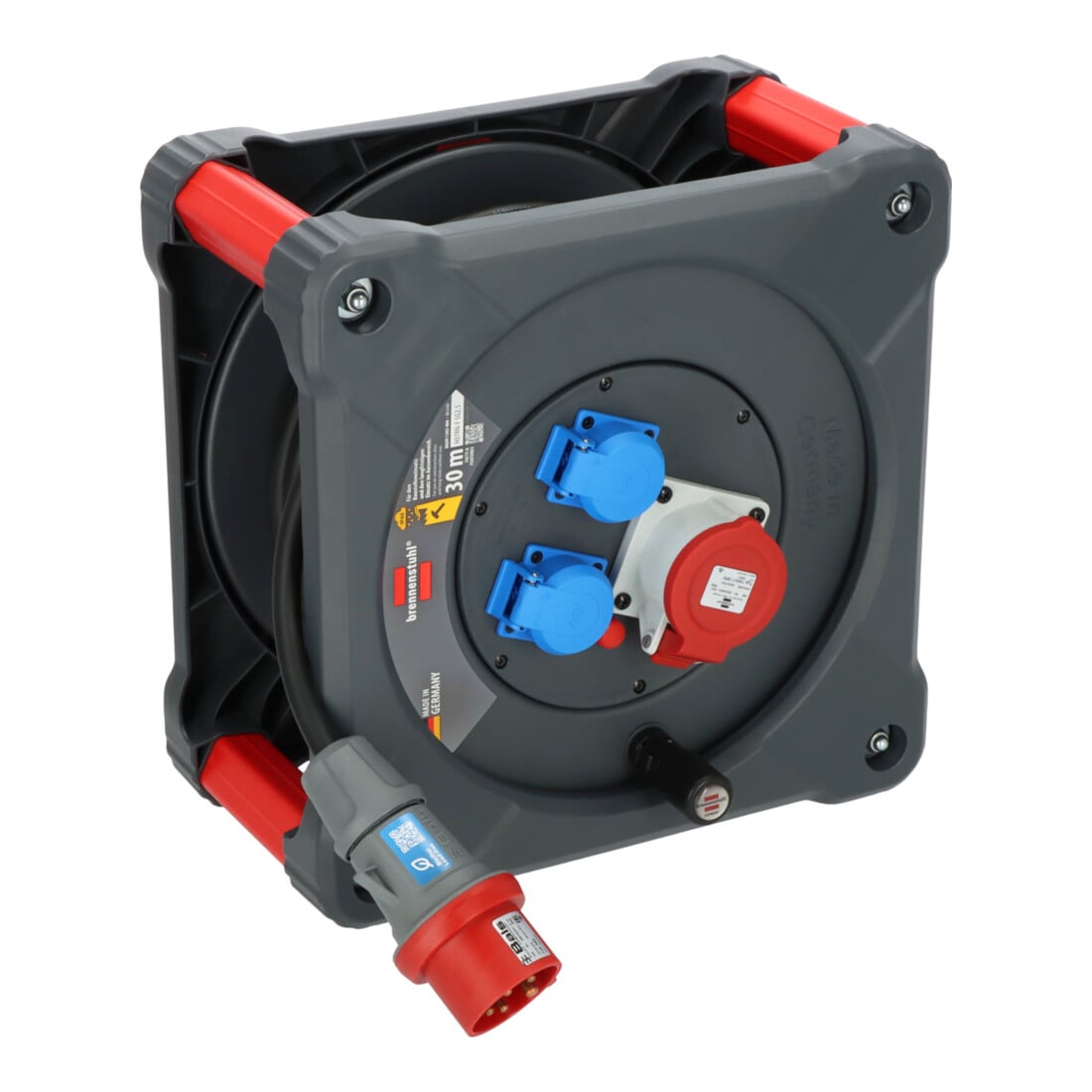 Brennenstuhl Professional CEE-kabelhaspel KD 3200 C1 IP44 30m H07RN-F 5G2,5