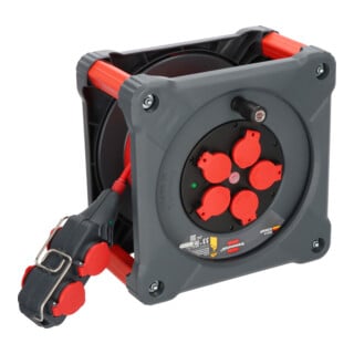 Brennenstuhl Professional Enrouleur de chantier avec Powerblock KC 3210 5 IP44, 33+5m H07BQ-F3G2,5