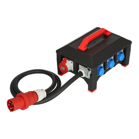 Brennenstuhl Professional Gummi-Stromverteiler BSV 5-63A 2m H07RN-F 5G16,0 1xCEE32A+2x16A, 6x230V