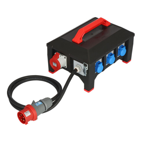 Brennenstuhl Professional Gummi-Stromverteiler BSV 5 2m H07RN-F 5G6,0 1xCEE32A+2x16A, 6x230V