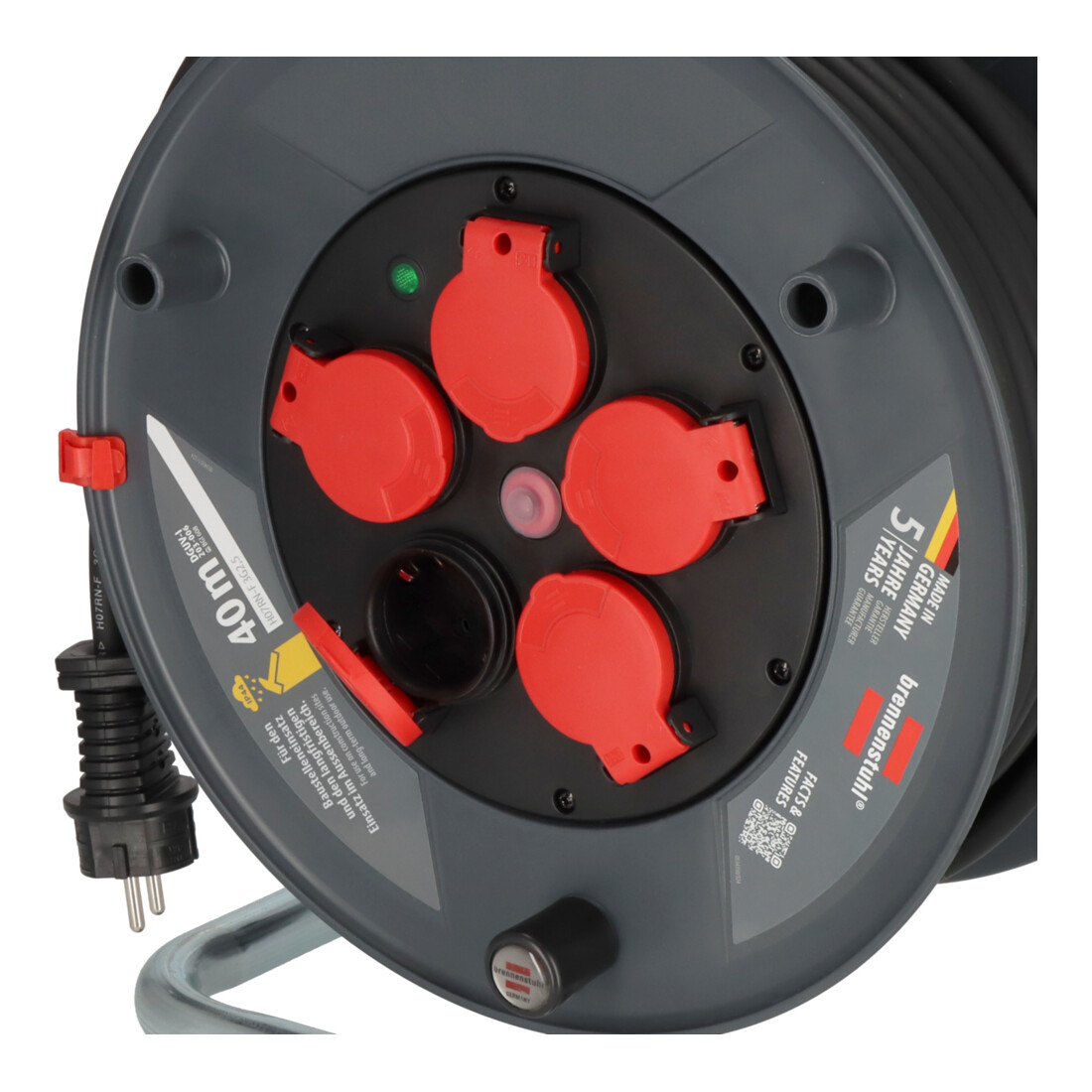 Brennenstuhl Professional Kabelhaspel 320 KU 4200 IP44, 40m H07RN-F 3G2,5