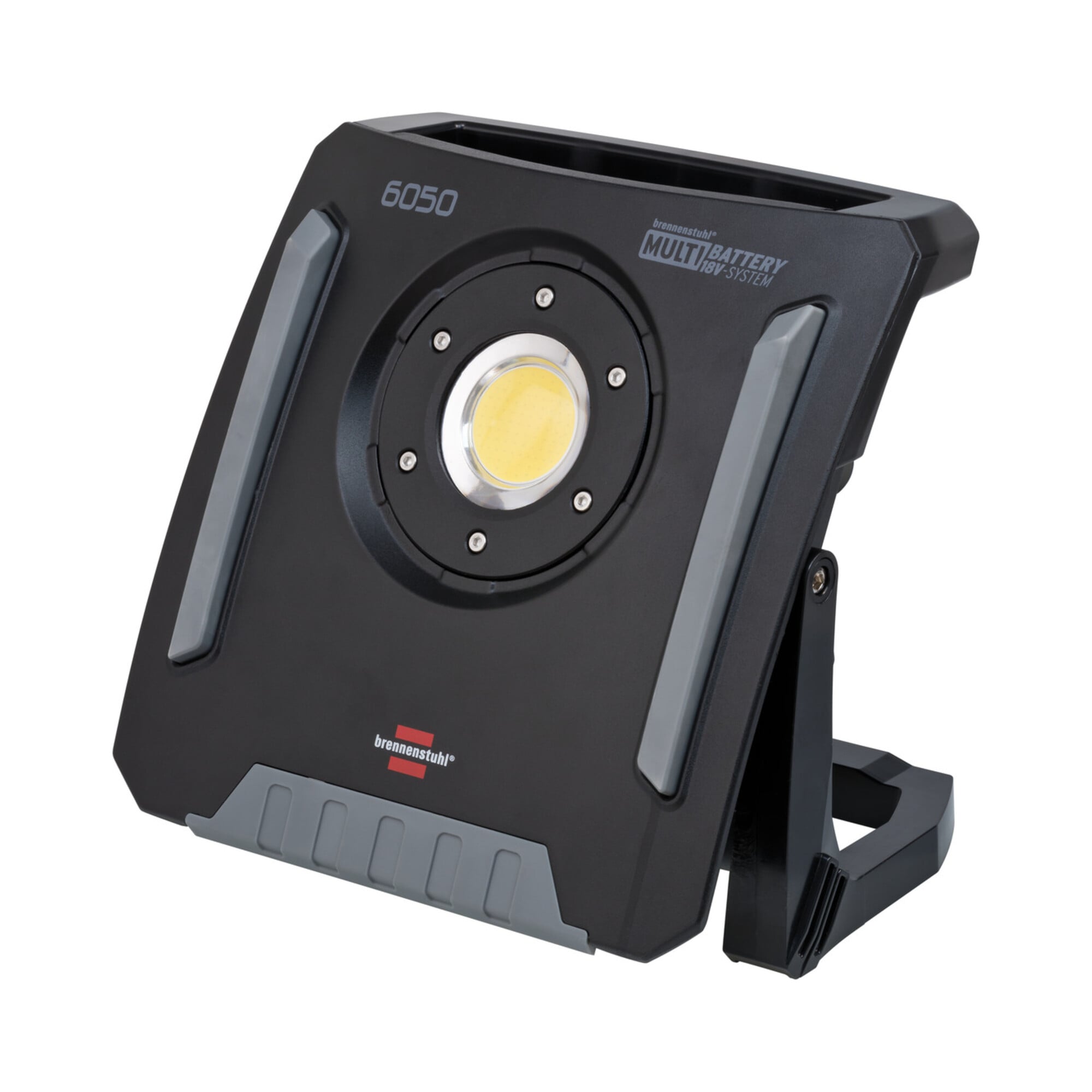 Brennenstuhl Multi Battery LED Hybrid Strahler 6050 MH / LED Baustrahler 60W kompatibel mit 18V Akkus, 1173140600