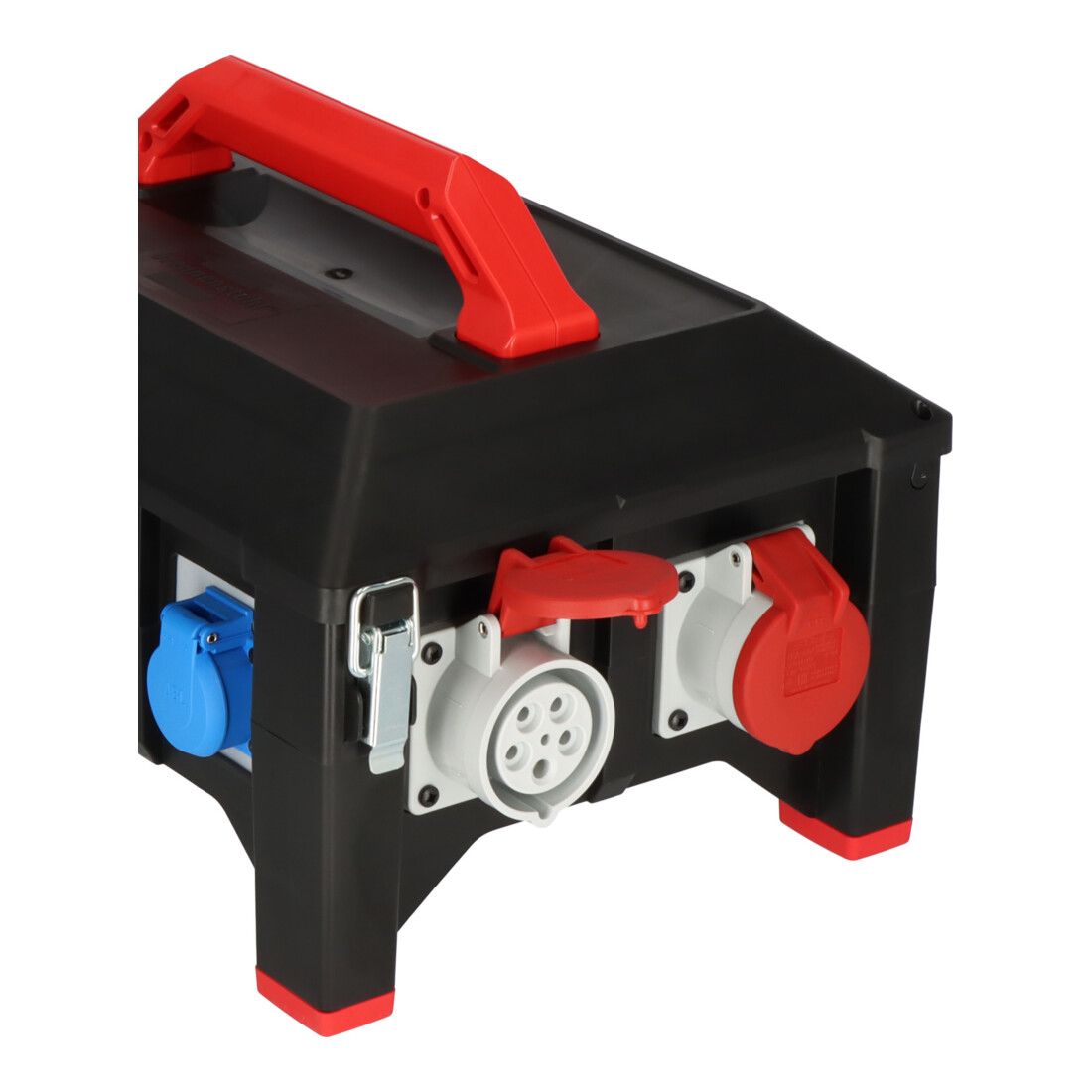 Brennenstuhl Professional Multiprise en caoutchouc BSV 5 / Multiprise CEE (2m câble H07RN-F 5G6,0, 1xCEE 400V/32A, 2xCEE 400V/16A, 6x prise de terre 230V, Fabriqué en Allemagne)