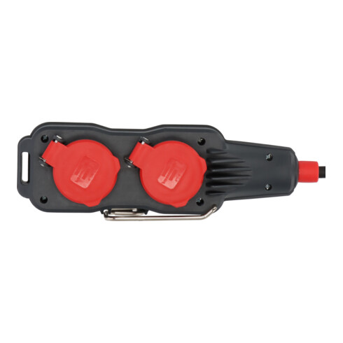 Brennenstuhl Professional Powerblock met verlengsnoer PB 1100 IP54 4-voudig 15m zwart H07RN-F 3G1,5