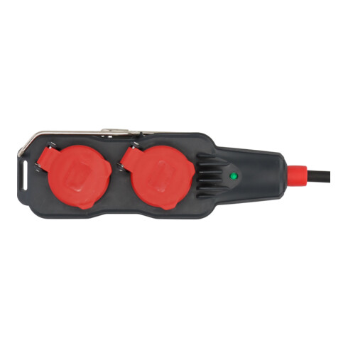 Brennenstuhl Professional Powerblock met verlengsnoer PB 1100 IP54 4-voudig 15m zwart H07RN-F 3G1,5