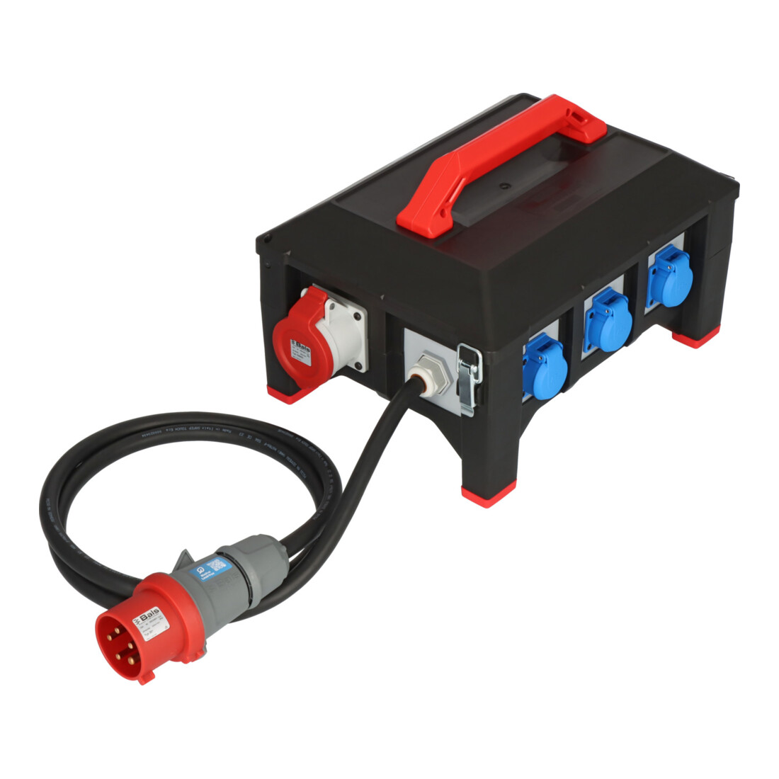 Brennenstuhl Professional Rubber bouwstroomverdeler BSV 5-32A FI Type B 2m H07RN-F 5G6,0 1xCEE32A+2x16A,6x230V