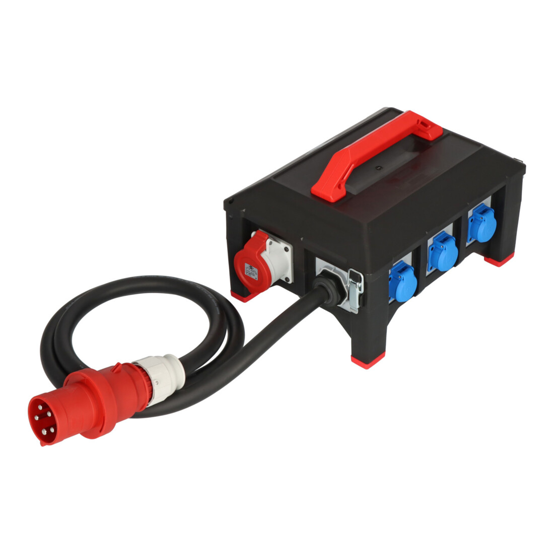 Brennenstuhl Professional rubber stroomverdeler BSV 5-63A 2m H07RN-F 5G16,0 1xCEE32A+2x16A, 6x230V
