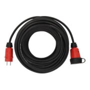 Brennenstuhl Professional Verlängerungskabel VN 2100 (25m Kabel H07RN-F 3G1,5 in schwarz, Baustelleneinsatz und ständiger Einsatz im Freien IP44, Made in Germany)