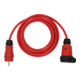 Brennenstuhl Professional Verlängerungskabel VQ 1110 IP44 (5m Kabel H07BQ-F 3G1,5 in rot, Baustelleneinsatz und ständiger Einsatz im Freien, Made in Germany)-1