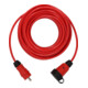 Brennenstuhl Professional Verlängerungskabel VQ 2100 IP44 (25m Kabel H07BQ-F 3G1,5 in rot, Baustelleneinsatz und ständiger Einsatz im Freien, Made in Germany)-1