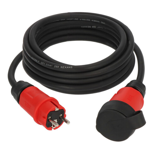 Brennenstuhl Professional Verlengsnoer VN 1110 IP44, 5m zwart H07RN-F 3G1,5