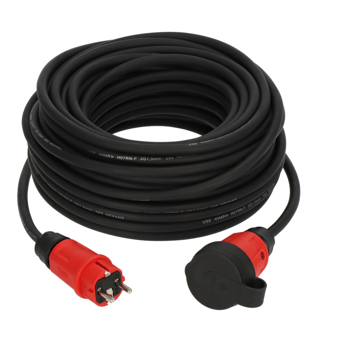 Brennenstuhl Professional Verlengsnoer VN 2100 IP44, 25m zwart H07RN-F 3G1,5