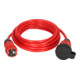 Brennenstuhl Professional Verlengsnoer VQ 1110 IP44, 5m rood H07BQ-F 3G1,5-2
