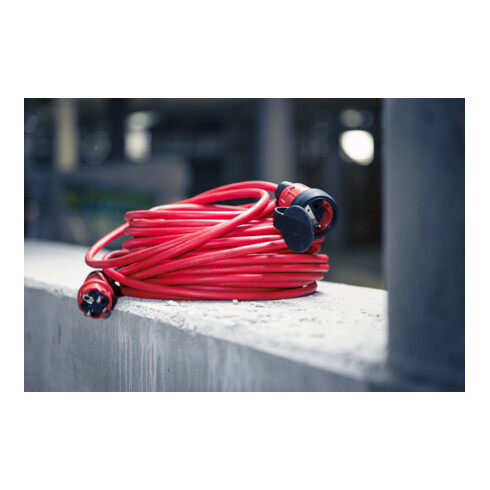 Brennenstuhl Professional Verlengsnoer VQ 2200 IP44, 25m rood H07BQ-F 3G2,5