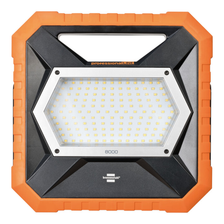 Brennenstuhl professionalLINE Mobiler LED Baustrahler X 8000 M, mit 5m Kabel, mit OSRAM LEDs, 8300 lm, IP54