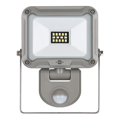 Brennenstuhl Projecteur à LED JARO 1050 P (10W, 980lm, 6500K, IP54, projecteur extérieur pour montage mural avec détecteur de mouvement, en aluminium)