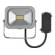 Brennenstuhl Projecteur LED compact slim 950 lumen (10W, IP54, 0,3m de câble), Argent-3