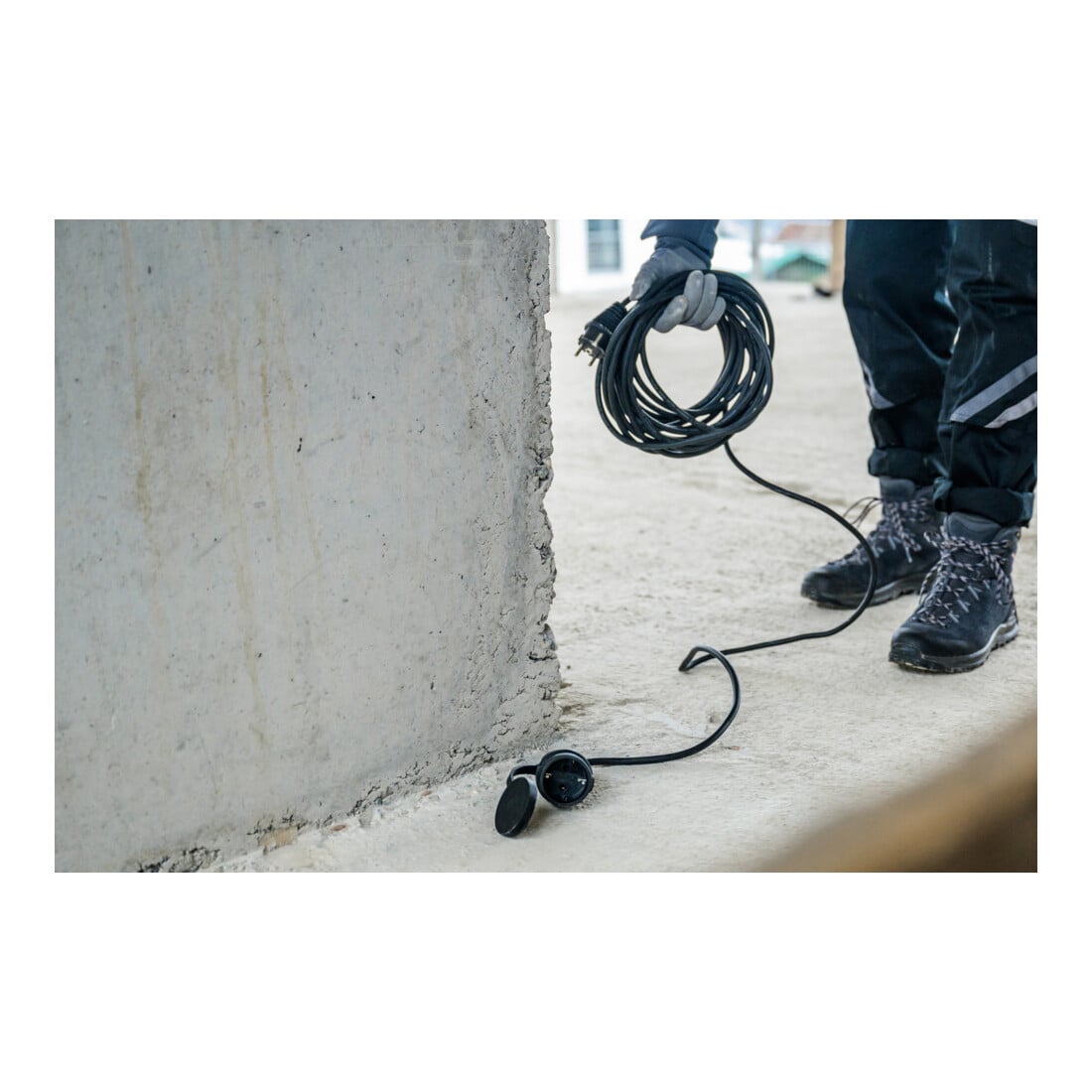 Brennenstuhl Qualitäts-Baustellenkabel 10m schwarz