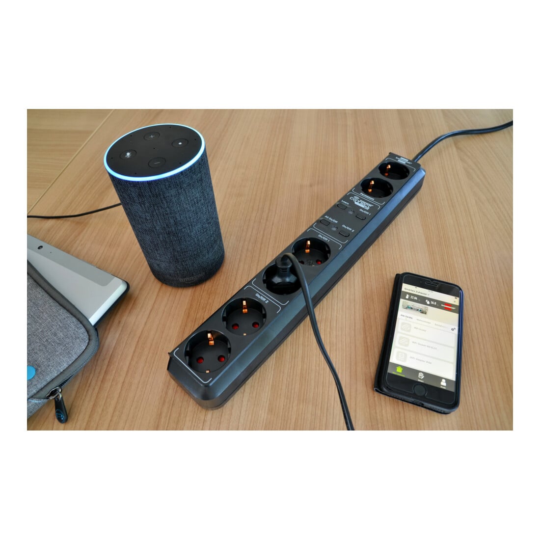 Brennenstuhl®Connect Eco-Line WiFi stekkerdoos 1,5m H05VV-F3G1,5 zwart