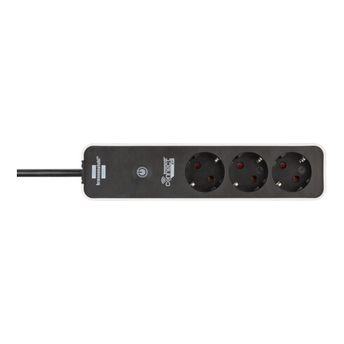 Brennenstuhl®Connect Ecolor WiFi stekkerdoos 3-voudig wit/zwart