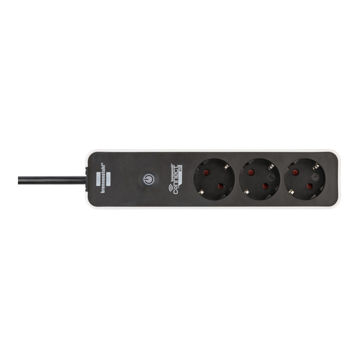 Brennenstuhl®Connect Ecolor WiFi stekkerdoos 3-voudig wit/zwart