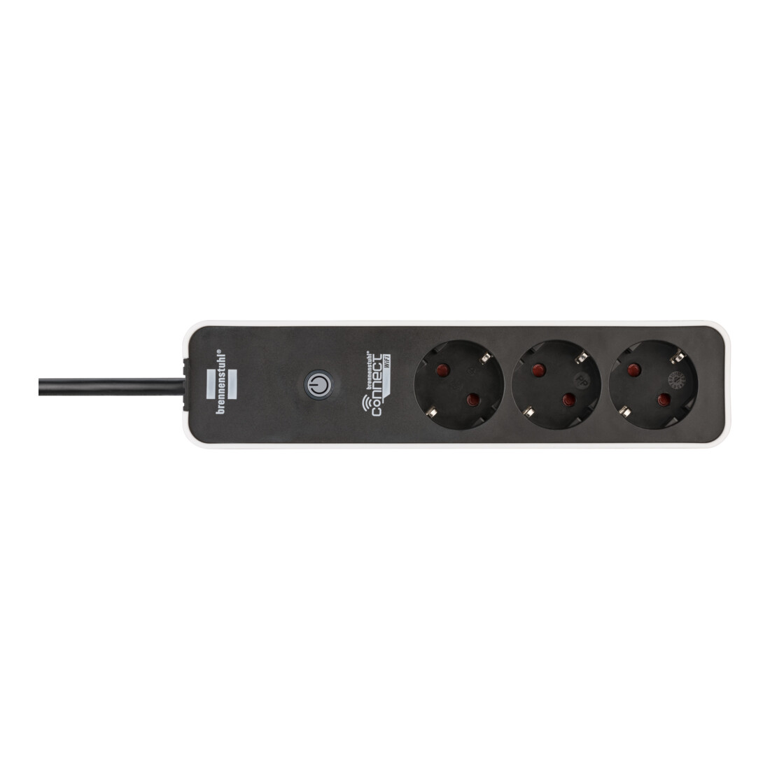 Brennenstuhl®Connect Ecolor WiFi stekkerdoos 3-voudig wit/zwart