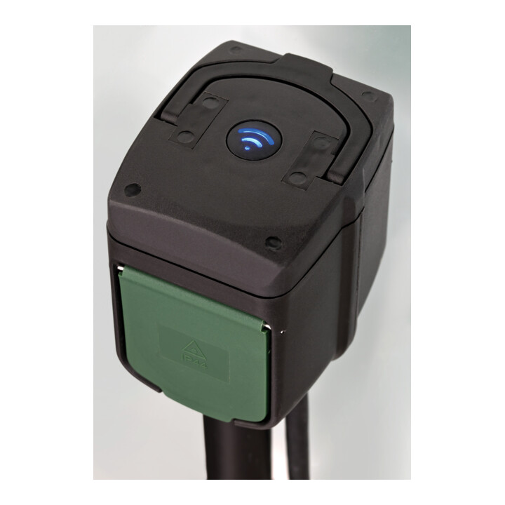 brennenstuhl®Connect WIFI Gartensteckdose mit Erdspieß und Montageplatte IP44 2-fach 3m H07RN-F3G1,5