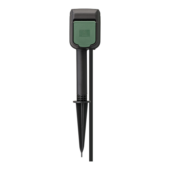 Brennenstuhl®Connect WIFI tuinstekkerdoos met grondpin en montageplaat IP44 2-voudig 10m H07RN-F3G1.5
